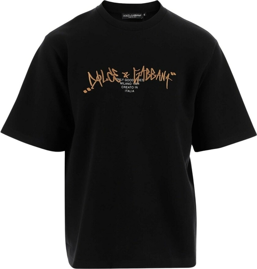 Czarny t-shirt Dolce & Gabbana