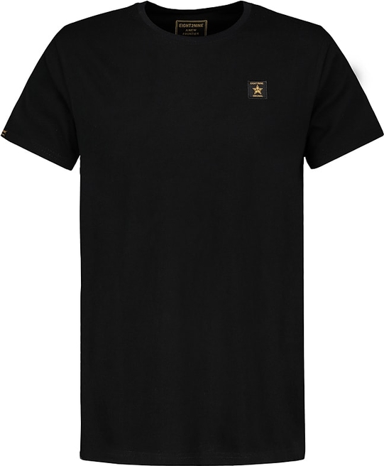 Czarny t-shirt Eight 2 Nine z bawełny