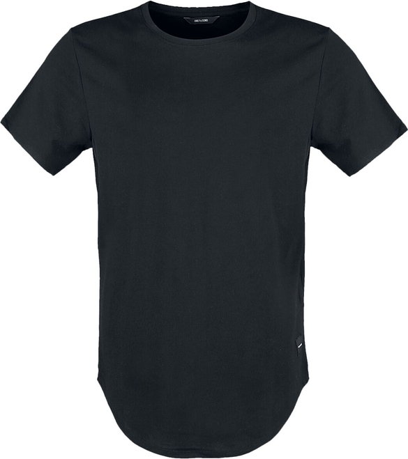 Czarny t-shirt Emp w stylu casual z bawełny