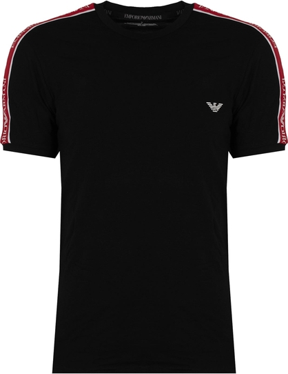 Czarny t-shirt Emporio Armani w sportowym stylu