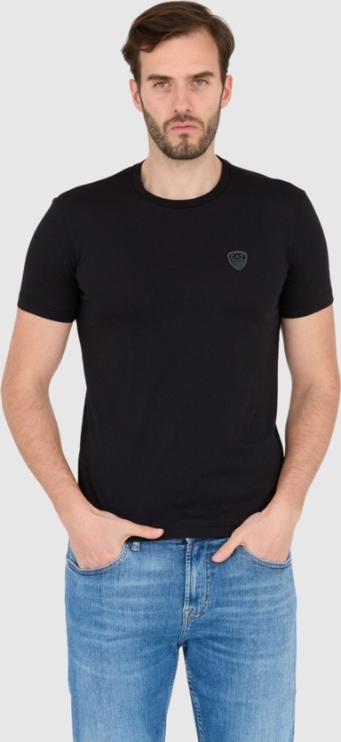 Czarny t-shirt Emporio Armani w stylu casual