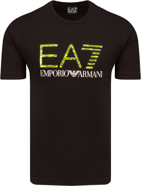 Czarny t-shirt Emporio Armani z bawełny