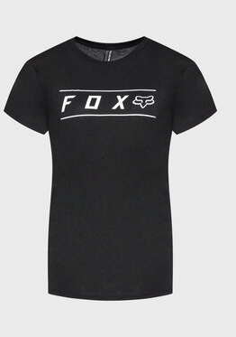 Czarny t-shirt Fox Racing z okrągłym dekoltem