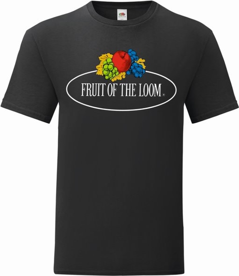 Czarny t-shirt Fruit Of The Loom