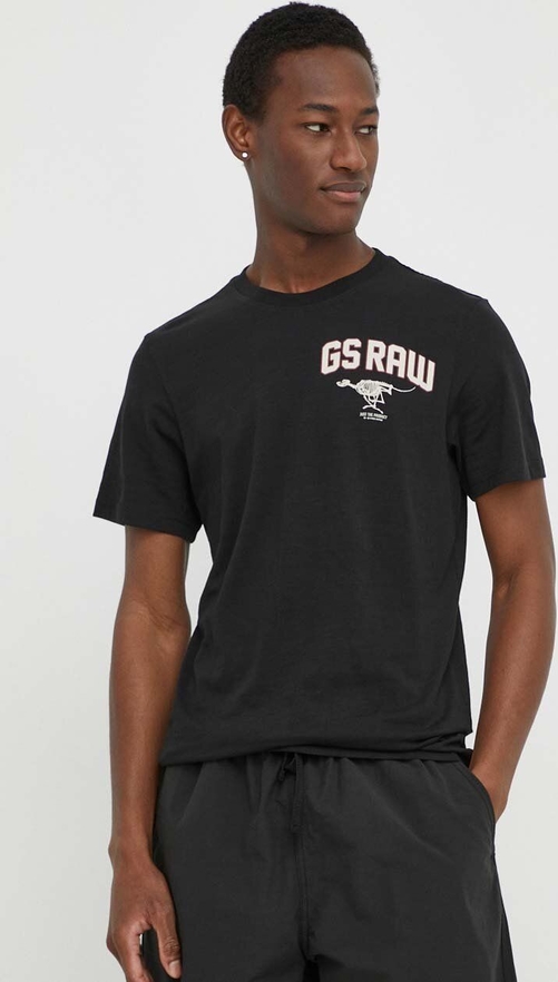 Czarny t-shirt G-Star Raw z bawełny