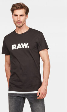 Czarny t-shirt G-Star Raw z krótkim rękawem