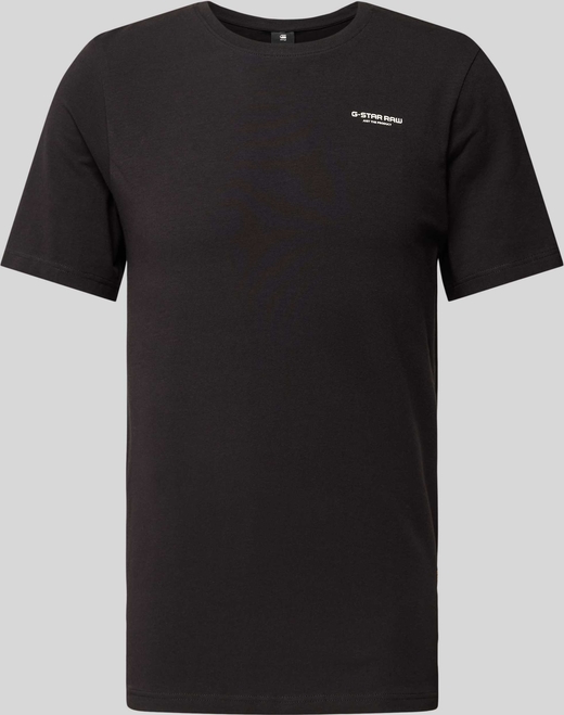 Czarny t-shirt G-Star Raw z nadrukiem z krótkim rękawem w stylu casual