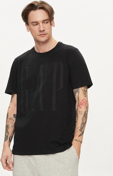Czarny t-shirt Gap w stylu casual
