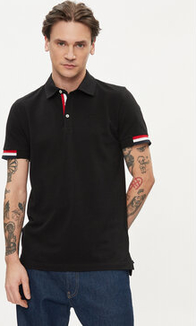 Czarny t-shirt Geox w stylu casual z krótkim rękawem