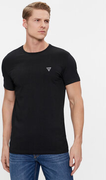Czarny t-shirt Guess w stylu casual