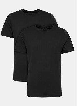 Czarny t-shirt Henderson w stylu casual z krótkim rękawem