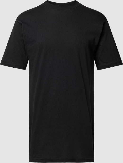 Czarny t-shirt HOM z krótkim rękawem w stylu casual