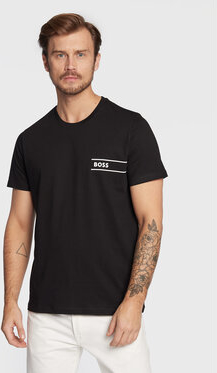 Czarny t-shirt Hugo Boss w stylu casual