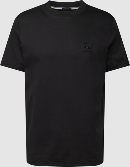 Czarny t-shirt Hugo Boss w stylu casual z bawełny