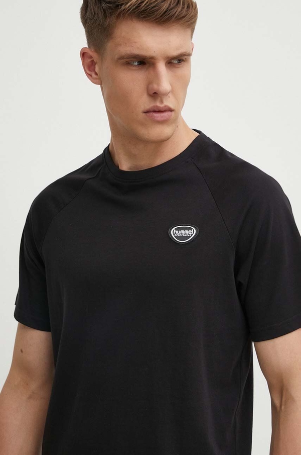 Czarny t-shirt Hummel
