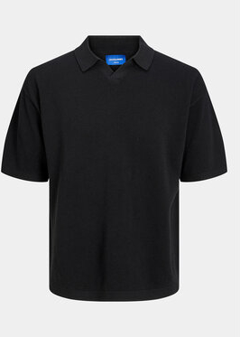 Czarny t-shirt Jack & Jones w stylu casual z krótkim rękawem
