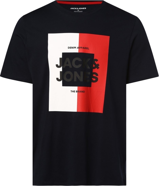 Czarny t-shirt Jack & Jones z nadrukiem