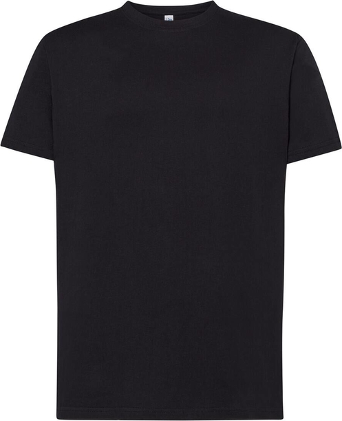 Czarny t-shirt JK Collection z krótkim rękawem
