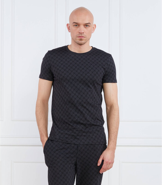 Czarny t-shirt Joop! Homewear w stylu casual z krótkim rękawem