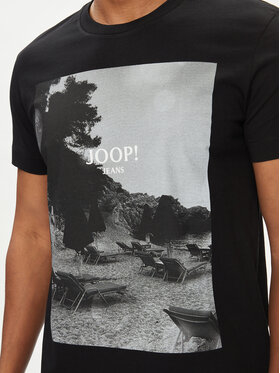 Czarny t-shirt Joop! w młodzieżowym stylu