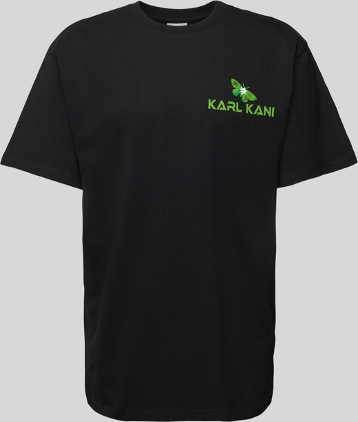 Czarny t-shirt Karl Kani z krótkim rękawem z nadrukiem