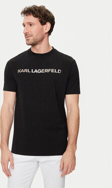 Czarny t-shirt Karl Lagerfeld