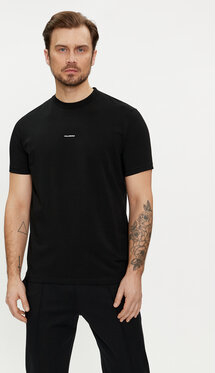 Czarny t-shirt Karl Lagerfeld w stylu casual