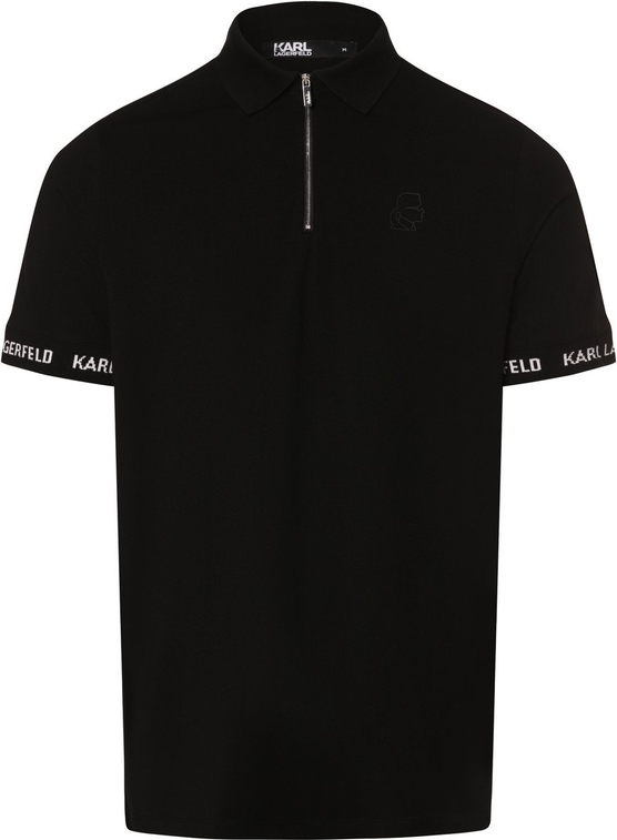 Czarny t-shirt Karl Lagerfeld w stylu casual z dżerseju