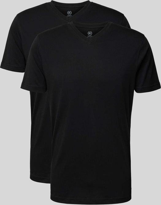 Czarny t-shirt Lerros w stylu casual