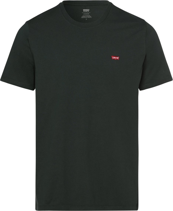 Czarny t-shirt Levis z dżerseju w stylu casual