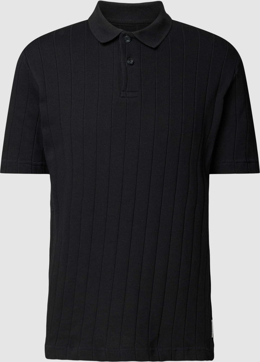 Czarny t-shirt Marc O'Polo z bawełny w stylu casual z krótkim rękawem
