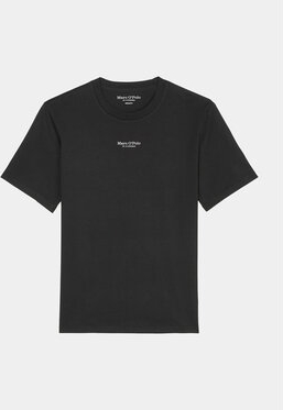Czarny t-shirt Marc O'Polo z krótkim rękawem w stylu casual