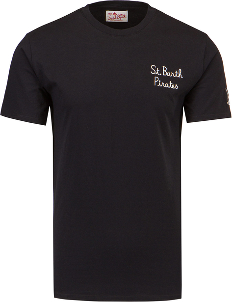 Czarny t-shirt Mc2 Saint Barth w stylu casual z bawełny