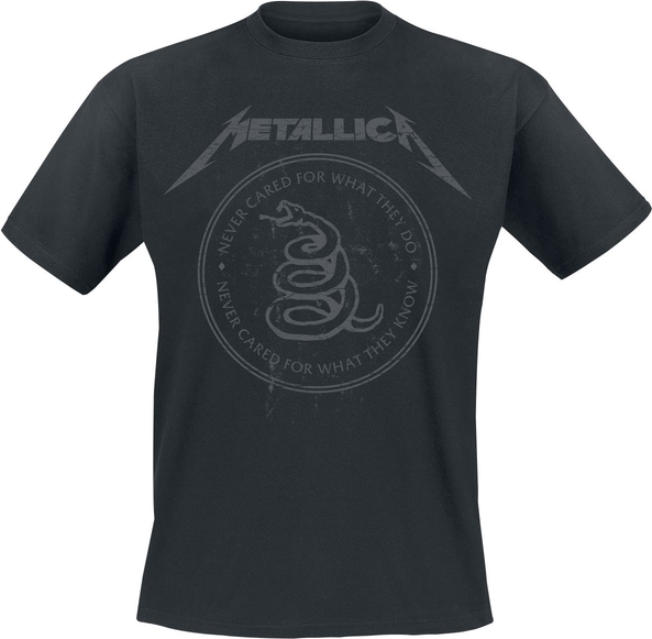 Czarny t-shirt Metallica z bawełny
