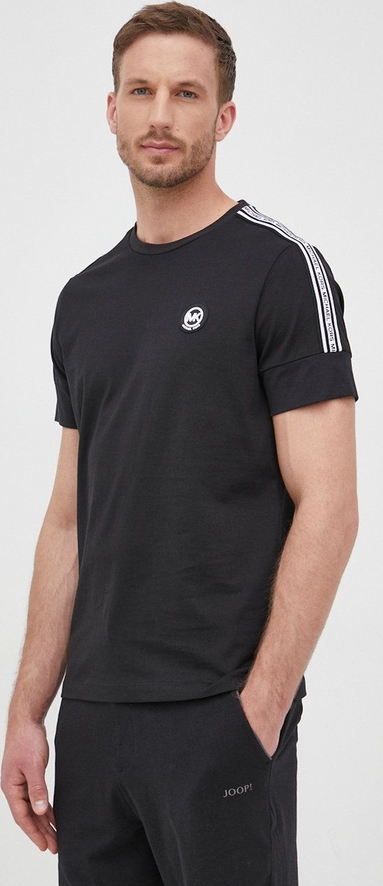 Czarny t-shirt Michael Kors w stylu casual z krótkim rękawem