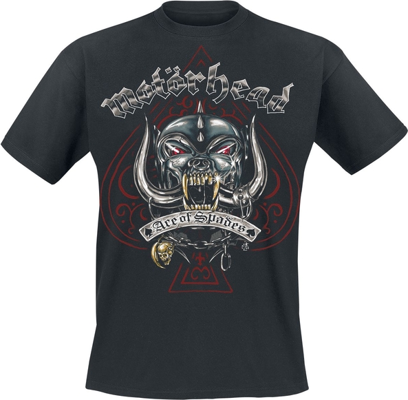 Czarny t-shirt Motörhead z bawełny