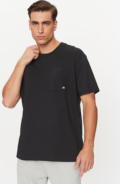 Czarny t-shirt New Balance w stylu casual