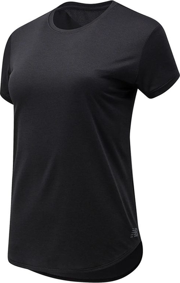 Czarny t-shirt New Balance z krótkim rękawem