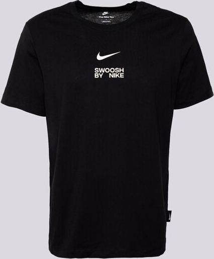 Czarny t-shirt Nike w młodzieżowym stylu z krótkim rękawem