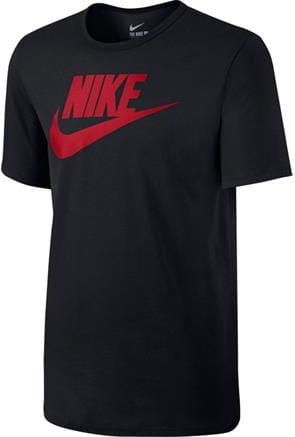 Czarny t-shirt Nike z dzianiny