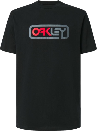 Czarny t-shirt Oakley w młodzieżowym stylu