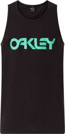 Czarny t-shirt Oakley w młodzieżowym stylu z krótkim rękawem