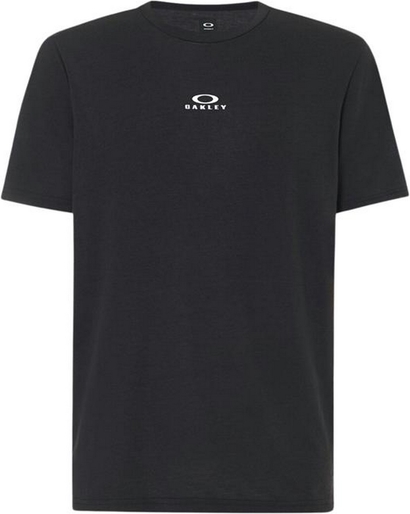 Czarny t-shirt Oakley w stylu casual z tkaniny
