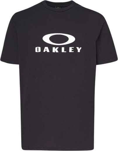 Czarny t-shirt Oakley z wełny w sportowym stylu z krótkim rękawem