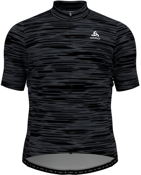Czarny t-shirt ODLO z tkaniny w sportowym stylu