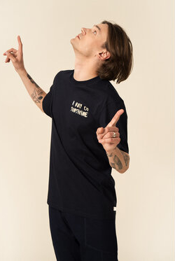 Czarny t-shirt Outhorn w młodzieżowym stylu z krótkim rękawem