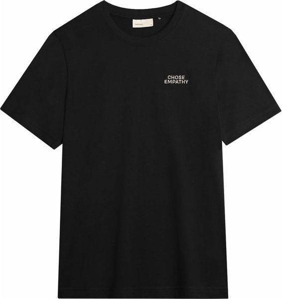 Czarny t-shirt Outhorn w stylu casual z bawełny