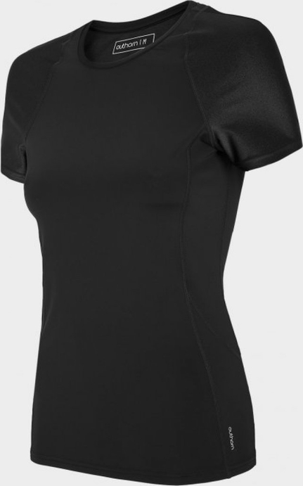 Czarny t-shirt Outhorn z krótkim rękawem