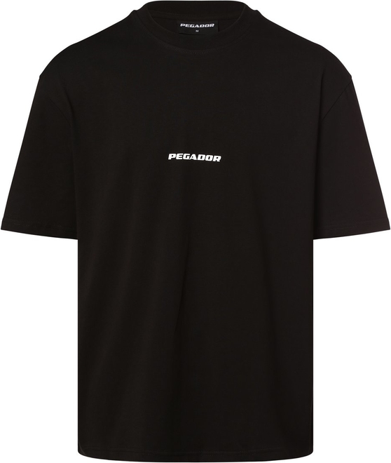 Czarny t-shirt Pegador z dżerseju