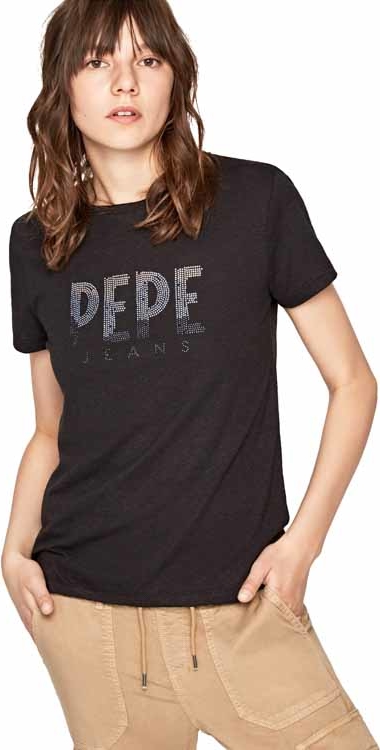 Czarny t-shirt Pepe Jeans